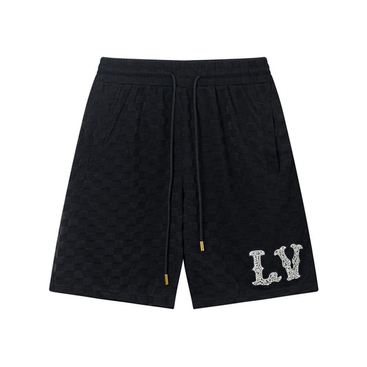 250313 New high quality chequered jacquard print shorts