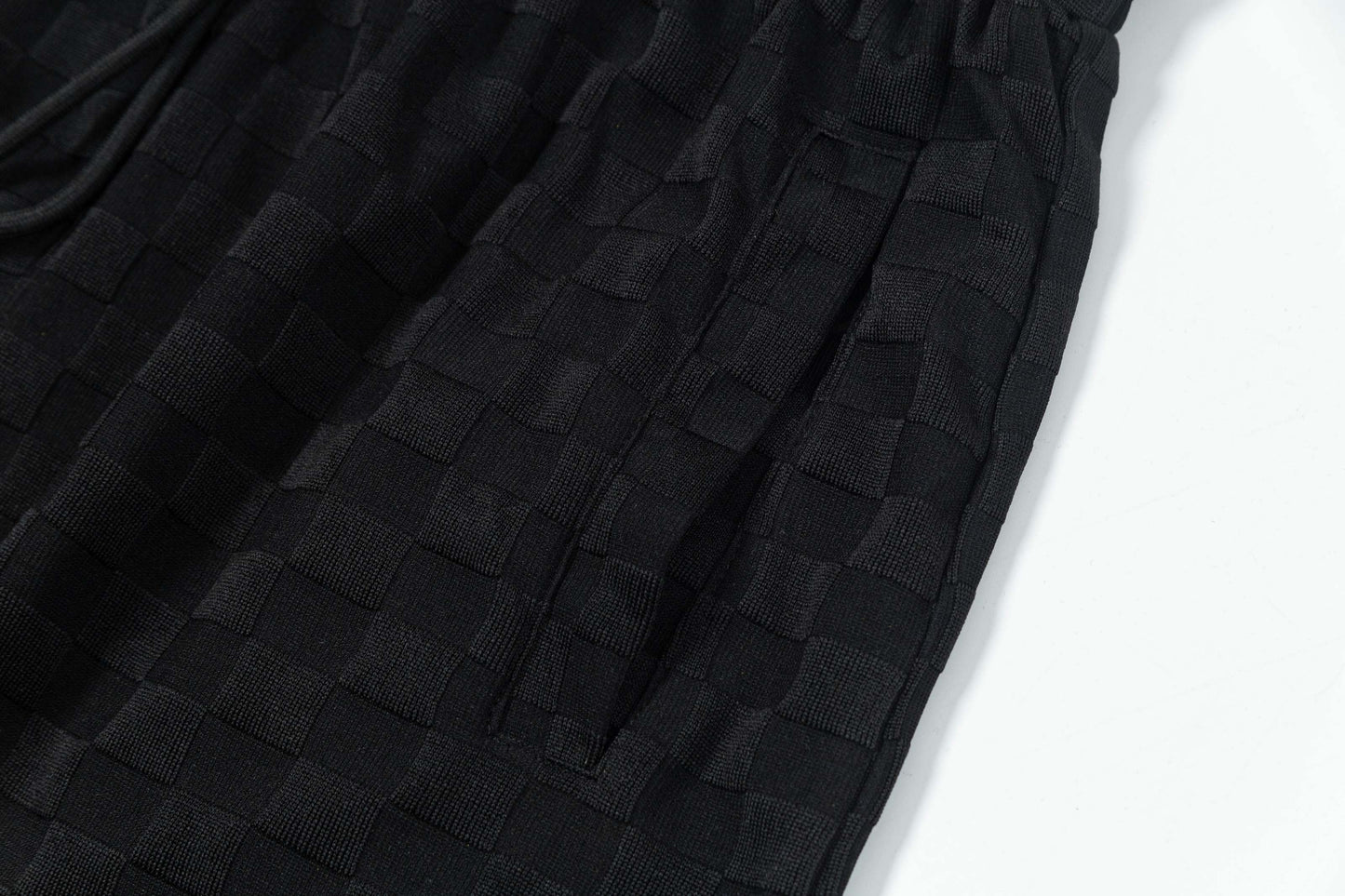 250313 New high quality chequered jacquard print shorts