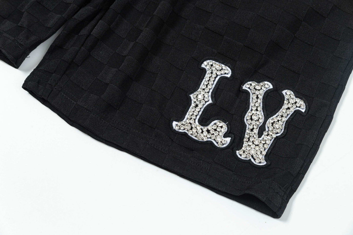 250313 New high quality chequered jacquard print shorts