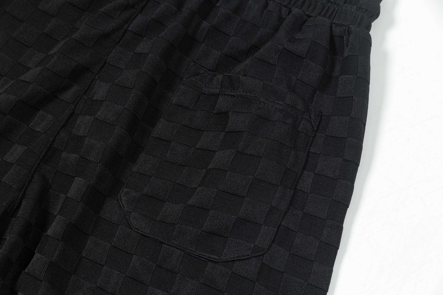250313 New high quality chequered jacquard print shorts