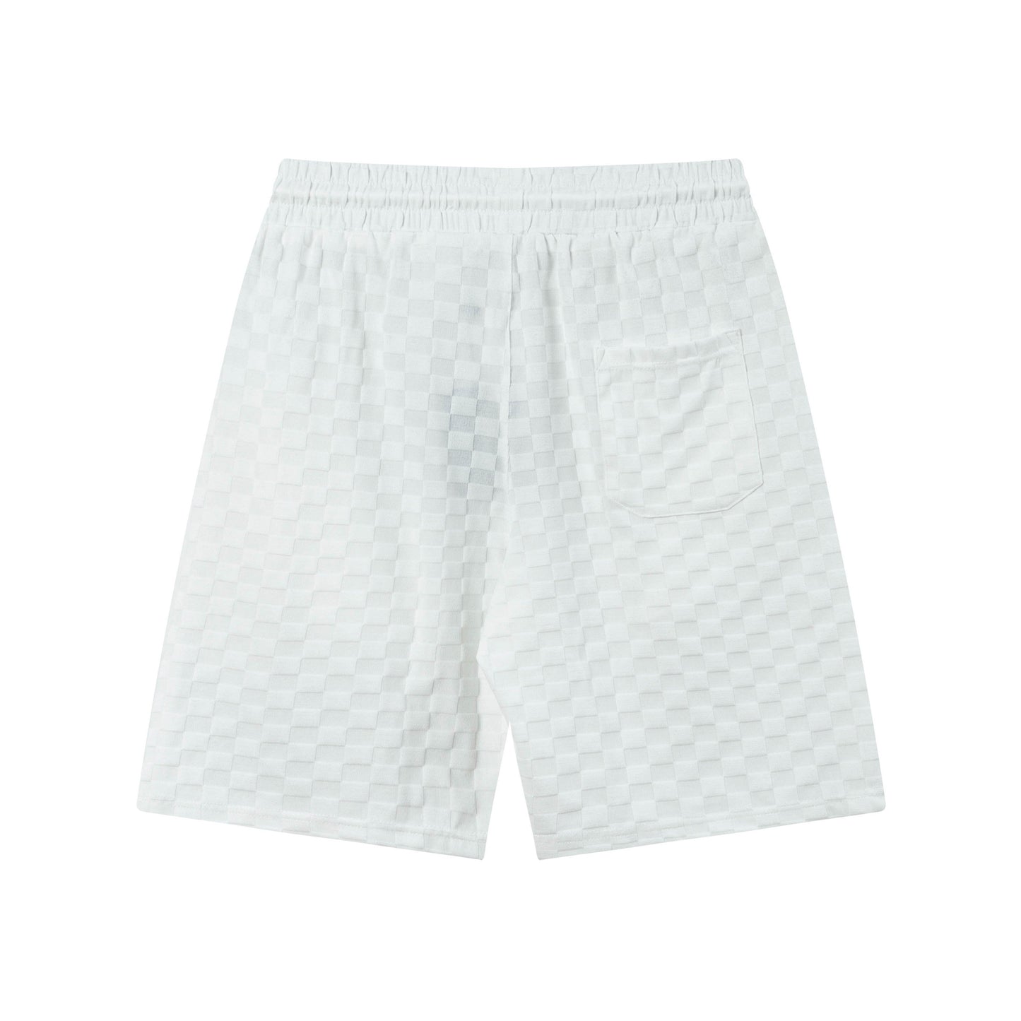 250313 New high quality chequered jacquard print shorts