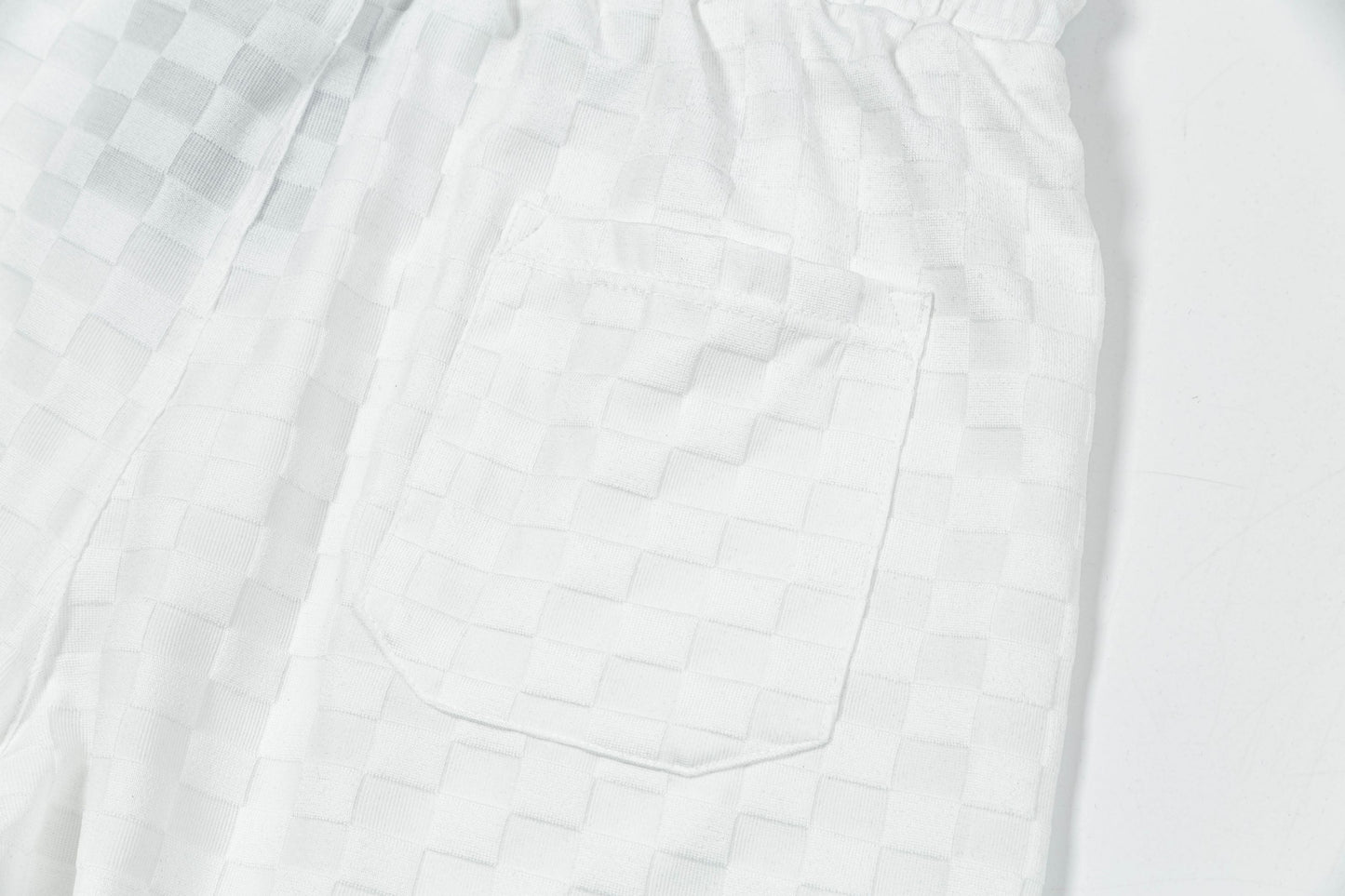 250313 New high quality chequered jacquard print shorts