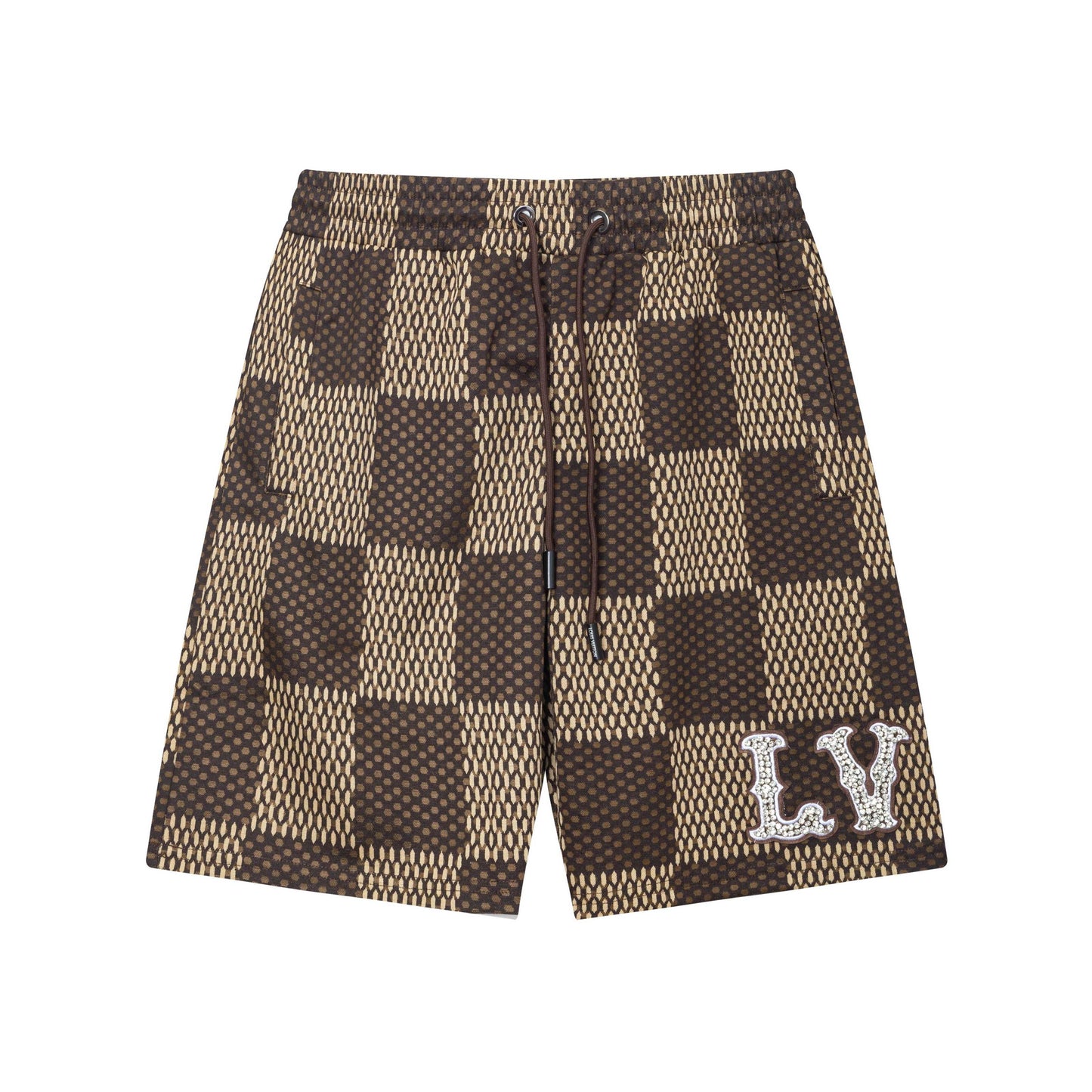 250313 New high quality knitted jacquard full print shorts