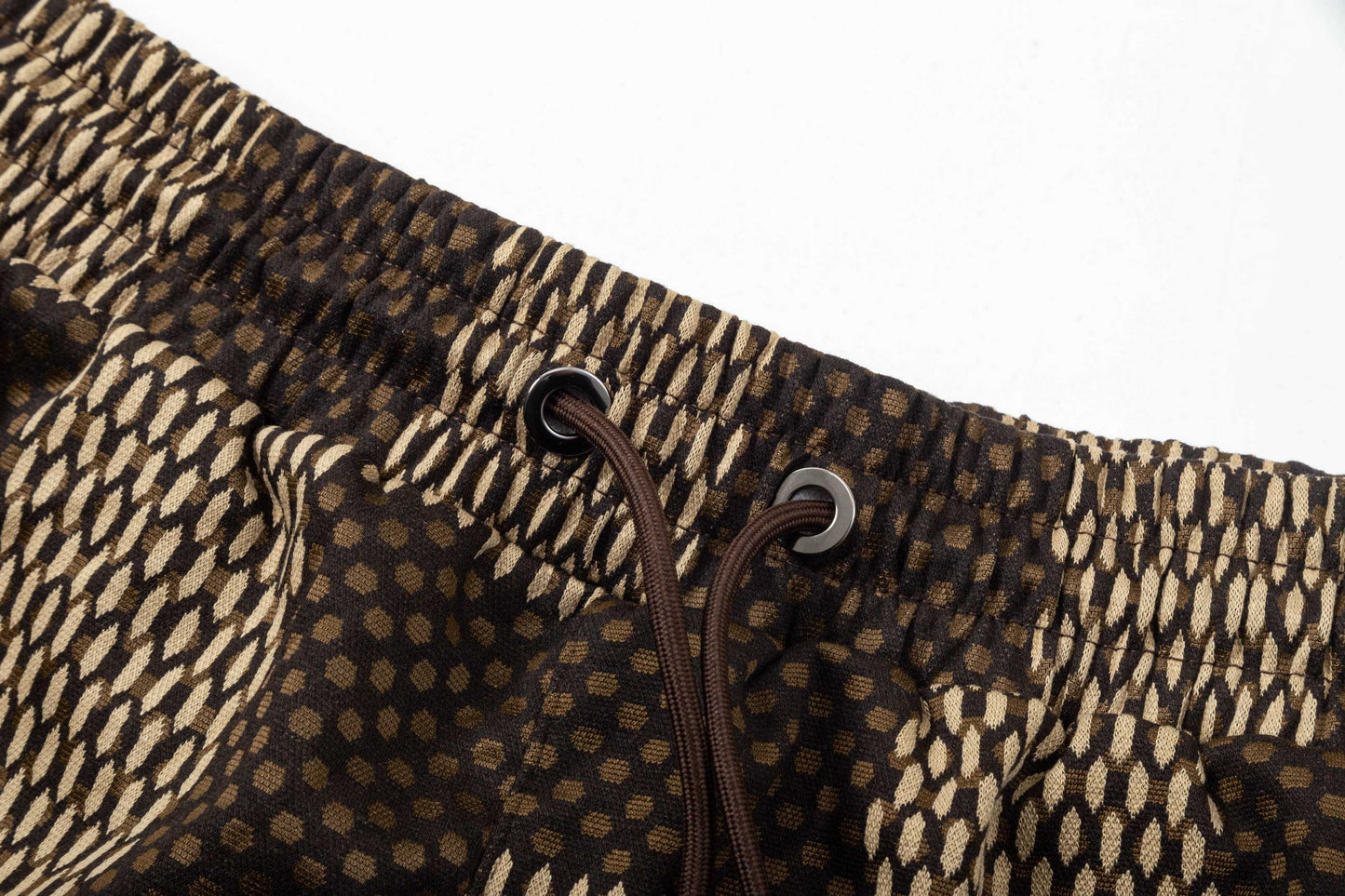 250313 New high quality knitted jacquard full print shorts