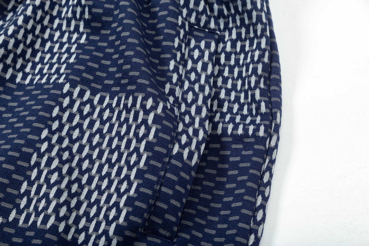 250313 New high quality knitted jacquard full print shorts