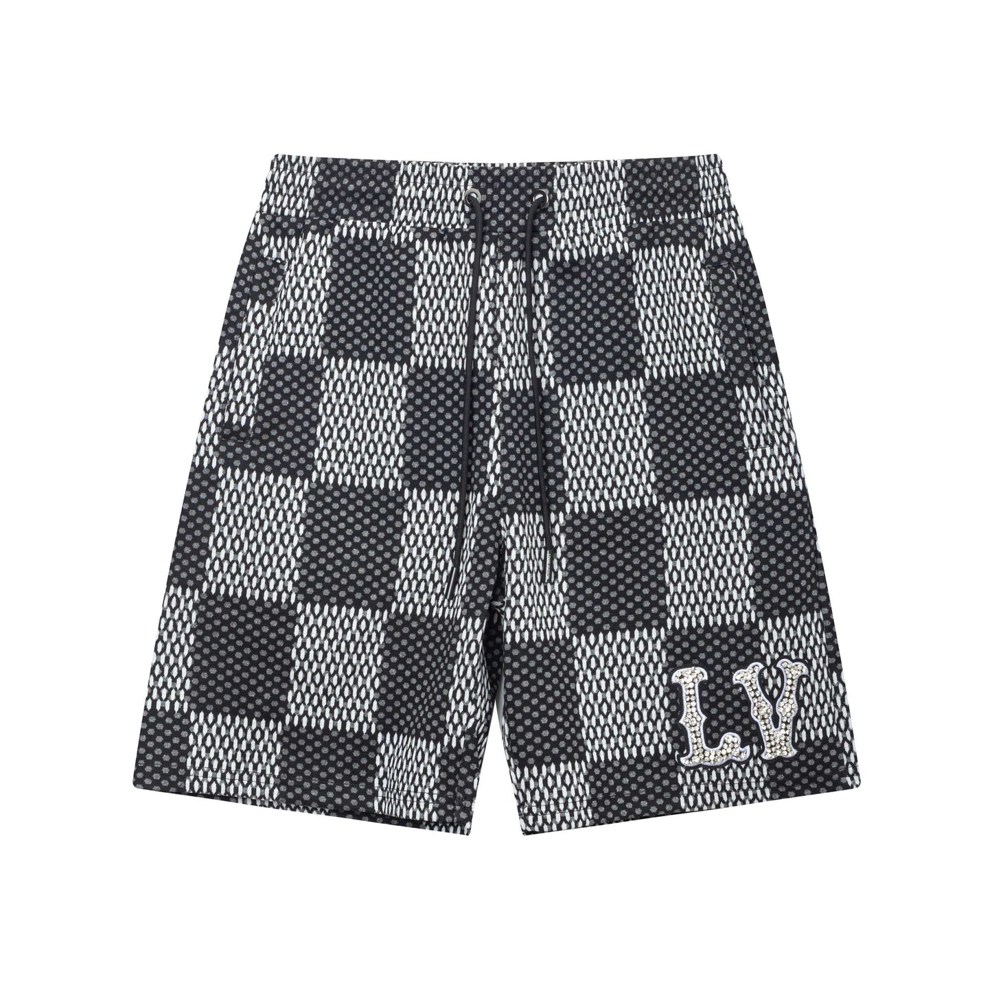 250313 New high quality knitted jacquard full print shorts