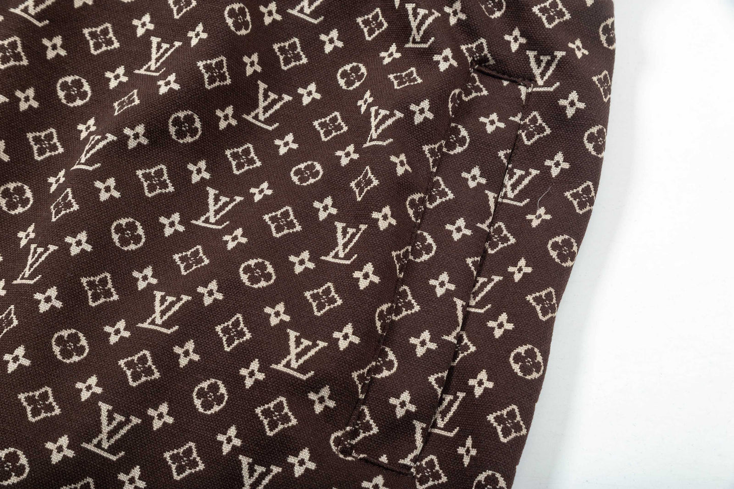 250313 New high quality knitted jacquard full print shorts