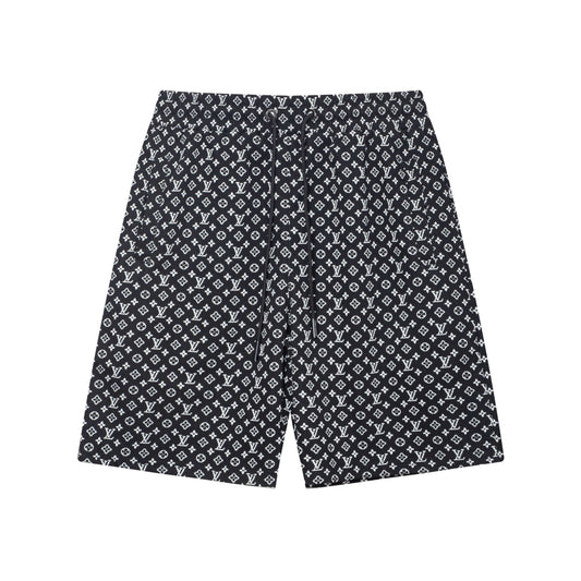 250313 New high quality knitted jacquard full print shorts