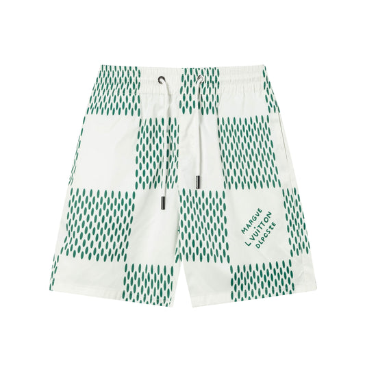 250313 New high quality chequered printed shorts