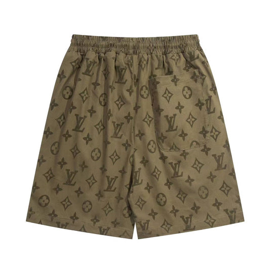 250313 New high quality flocking cotton printed shorts