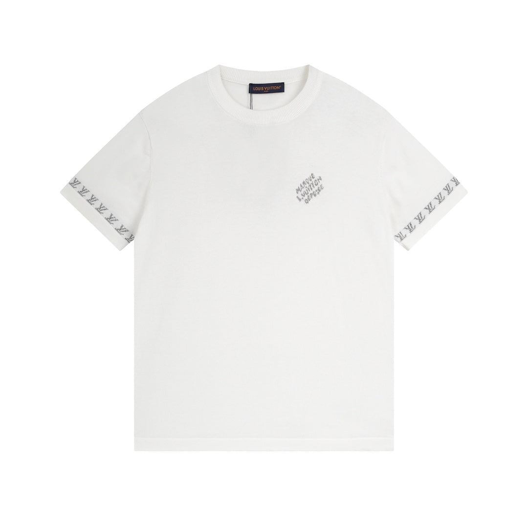 250313 New high quality jacquard knit T-shirt