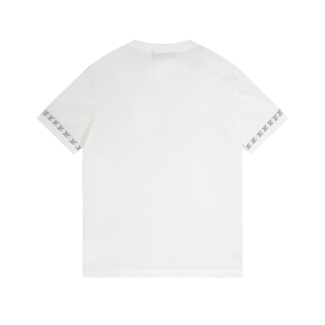 250313 New high quality jacquard knit T-shirt
