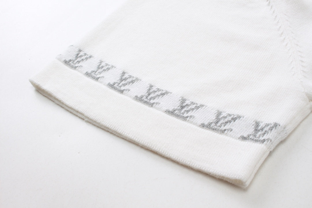 250313 New high quality jacquard knit T-shirt