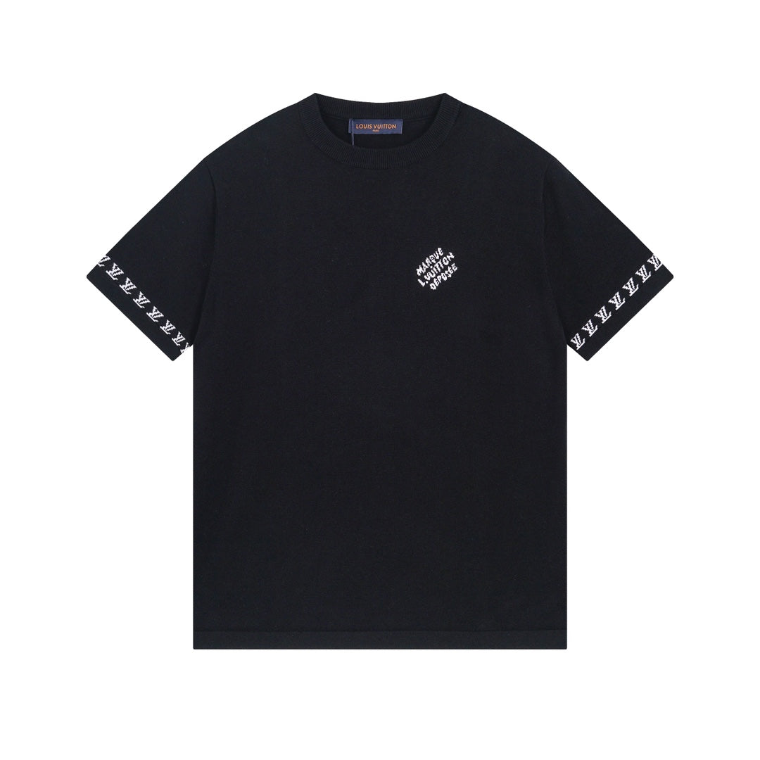 250313 New high quality jacquard knit T-shirt