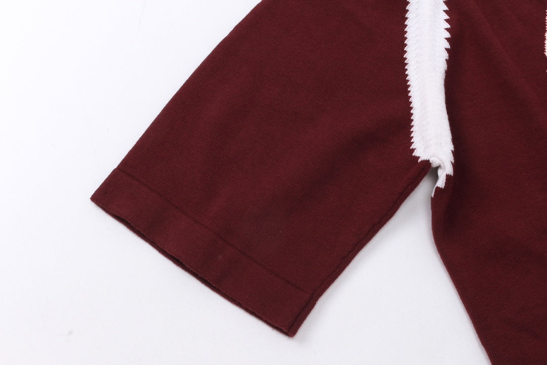 250313 New high quality jacquard knit T-shirt