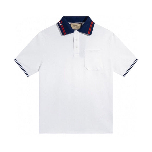 250313 New high quality preppy color polo lapel