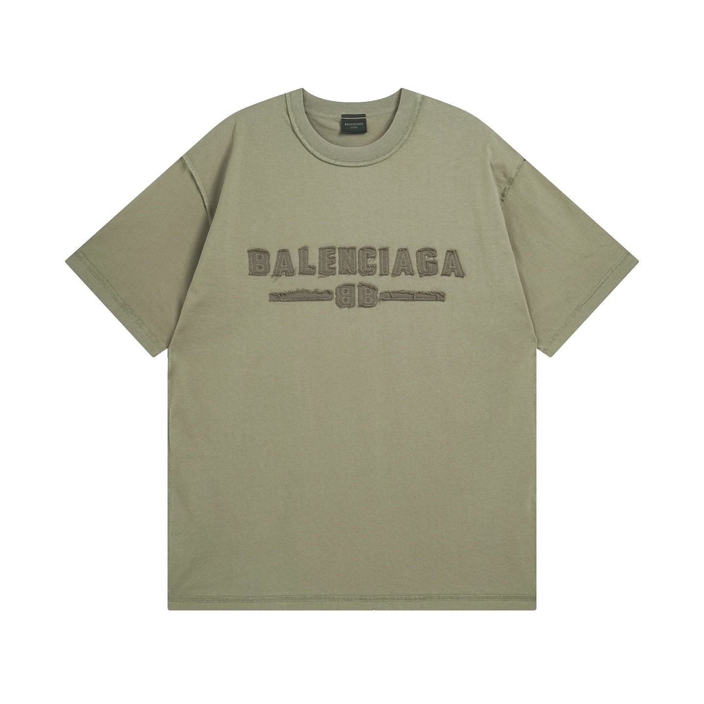 250325 New applique embroidered wash short sleeve T-shirt