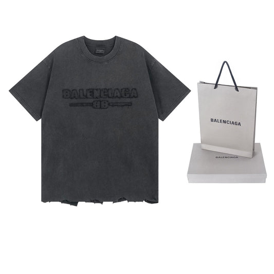250325 New direct spray wash water wear damage to make old T-shirts