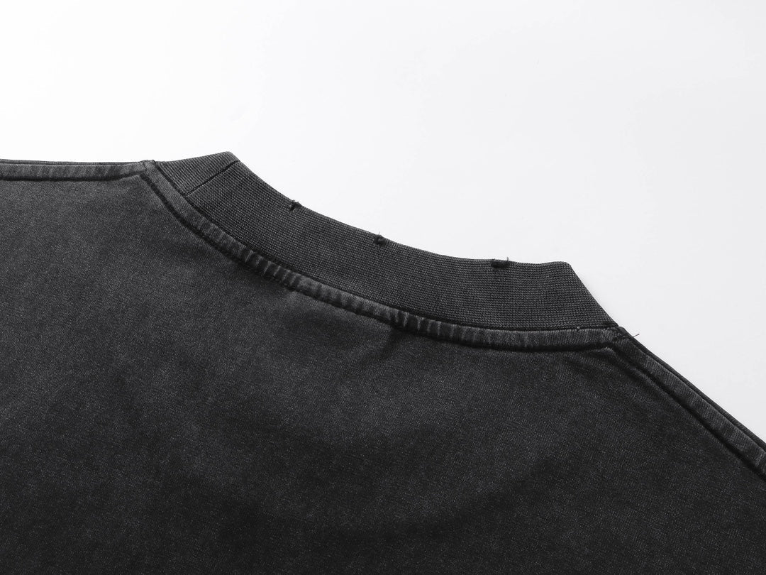 250325 New direct spray wash water wear damage to make old T-shirts