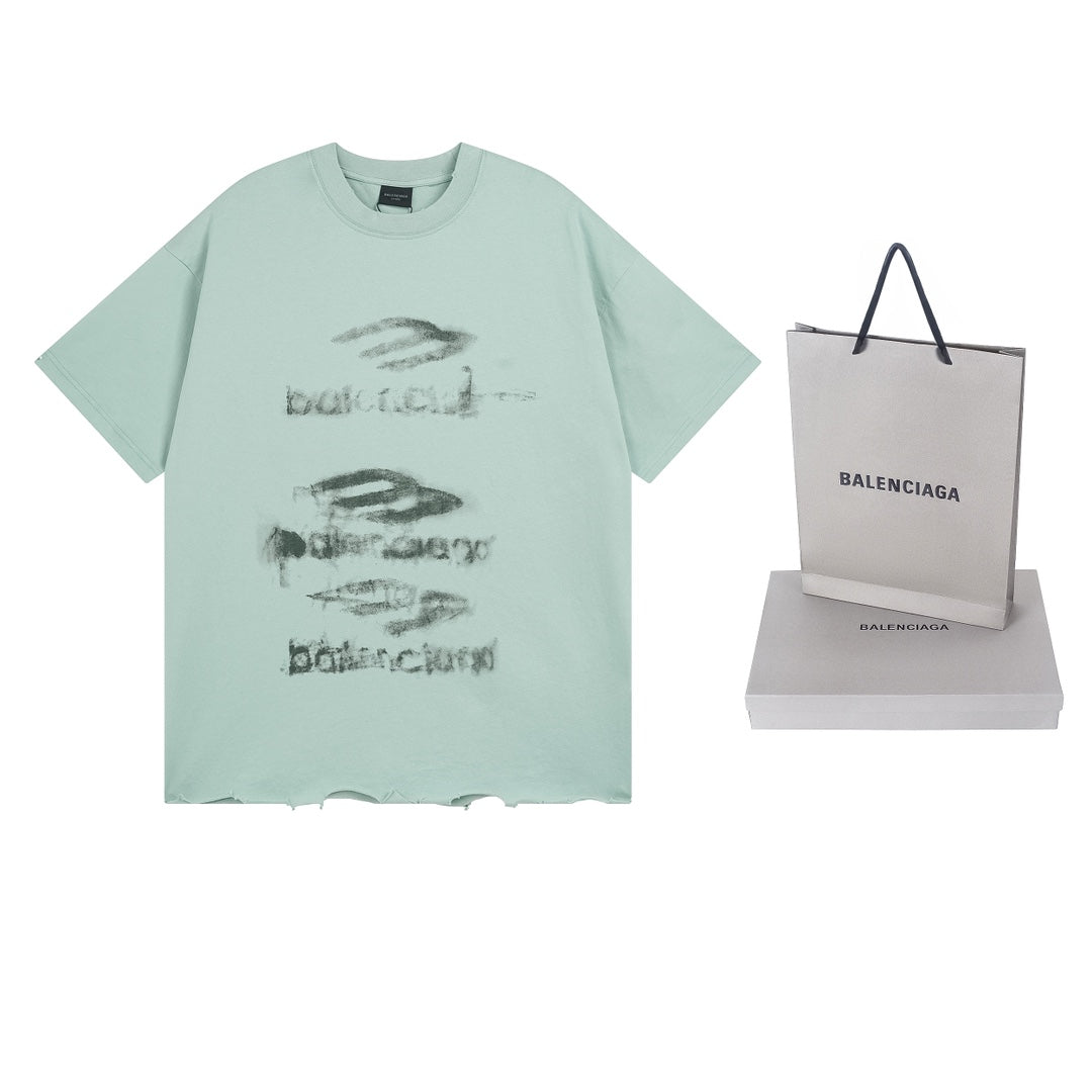 250325 New direct spray wash water wear damage to make old T-shirts