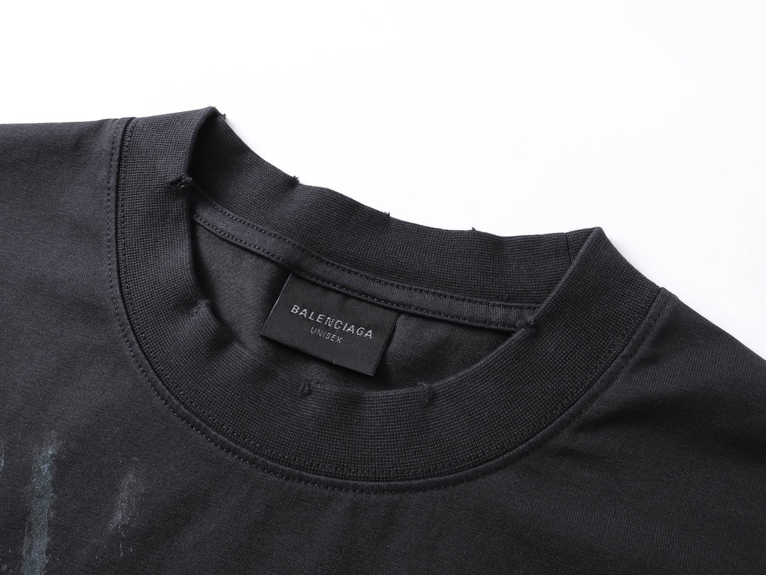250325 New direct spray wash water wear damage to make old T-shirts