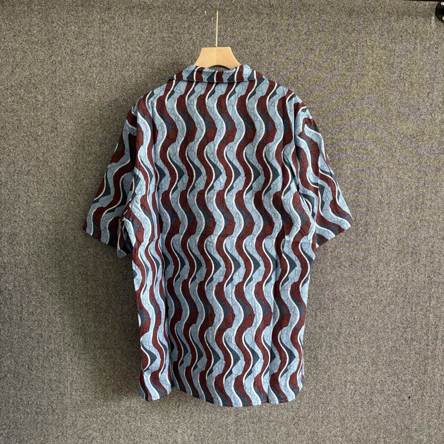 250325 New casual wave ripple shirt