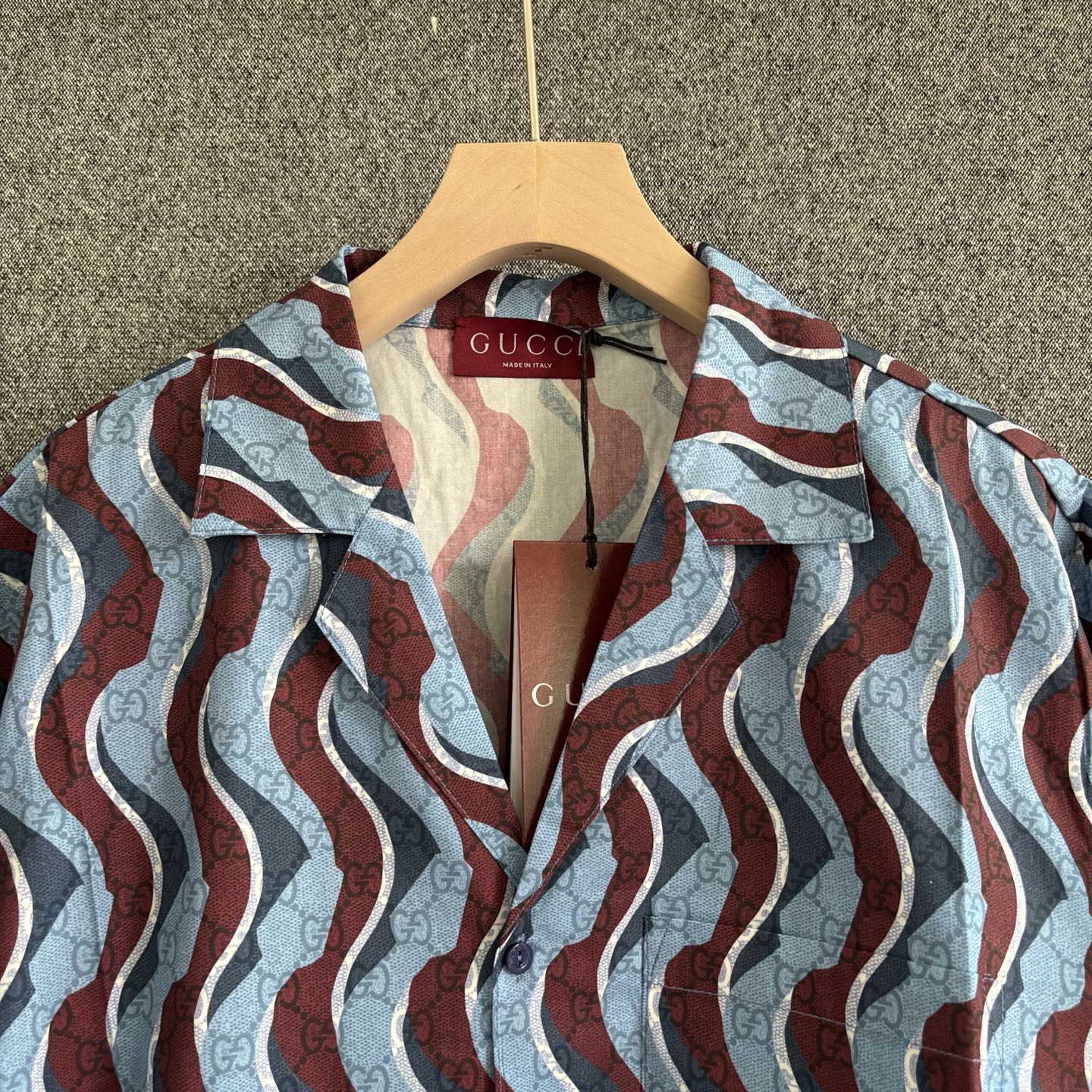 250325 New casual wave ripple shirt