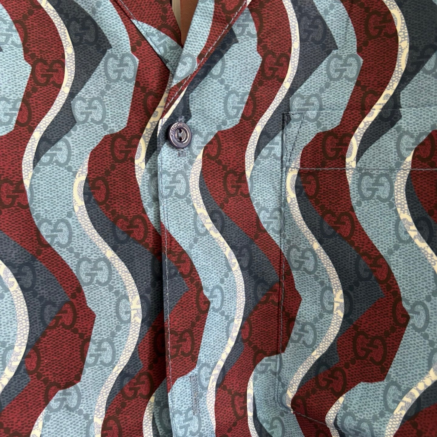 250325 New casual wave ripple shirt