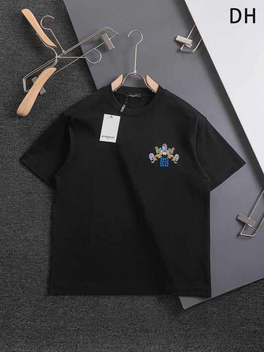 250325 New high quality three color embroidered T-shirt