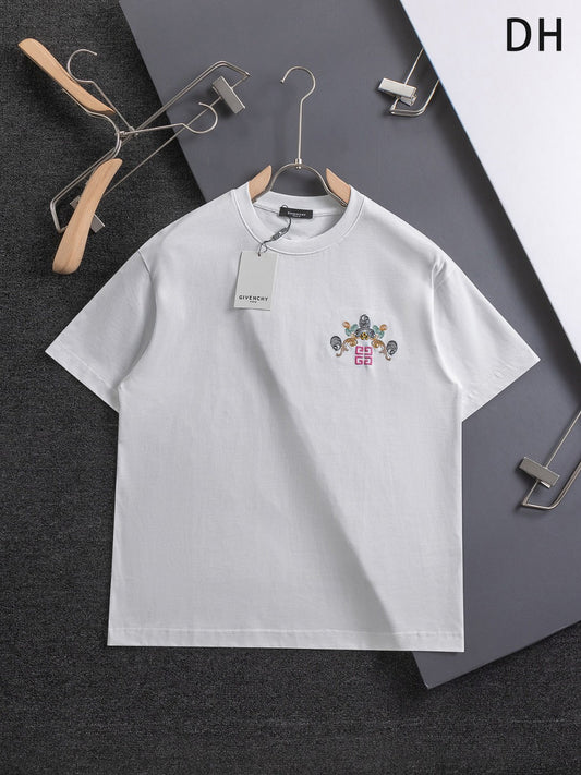 250325 New high quality three color embroidered T-shirt
