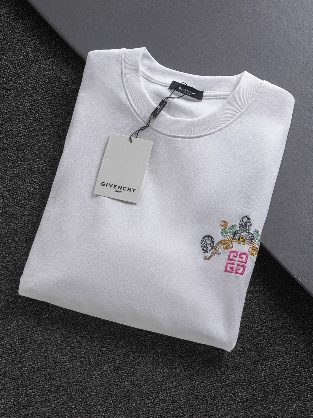 250325 New high quality three color embroidered T-shirt
