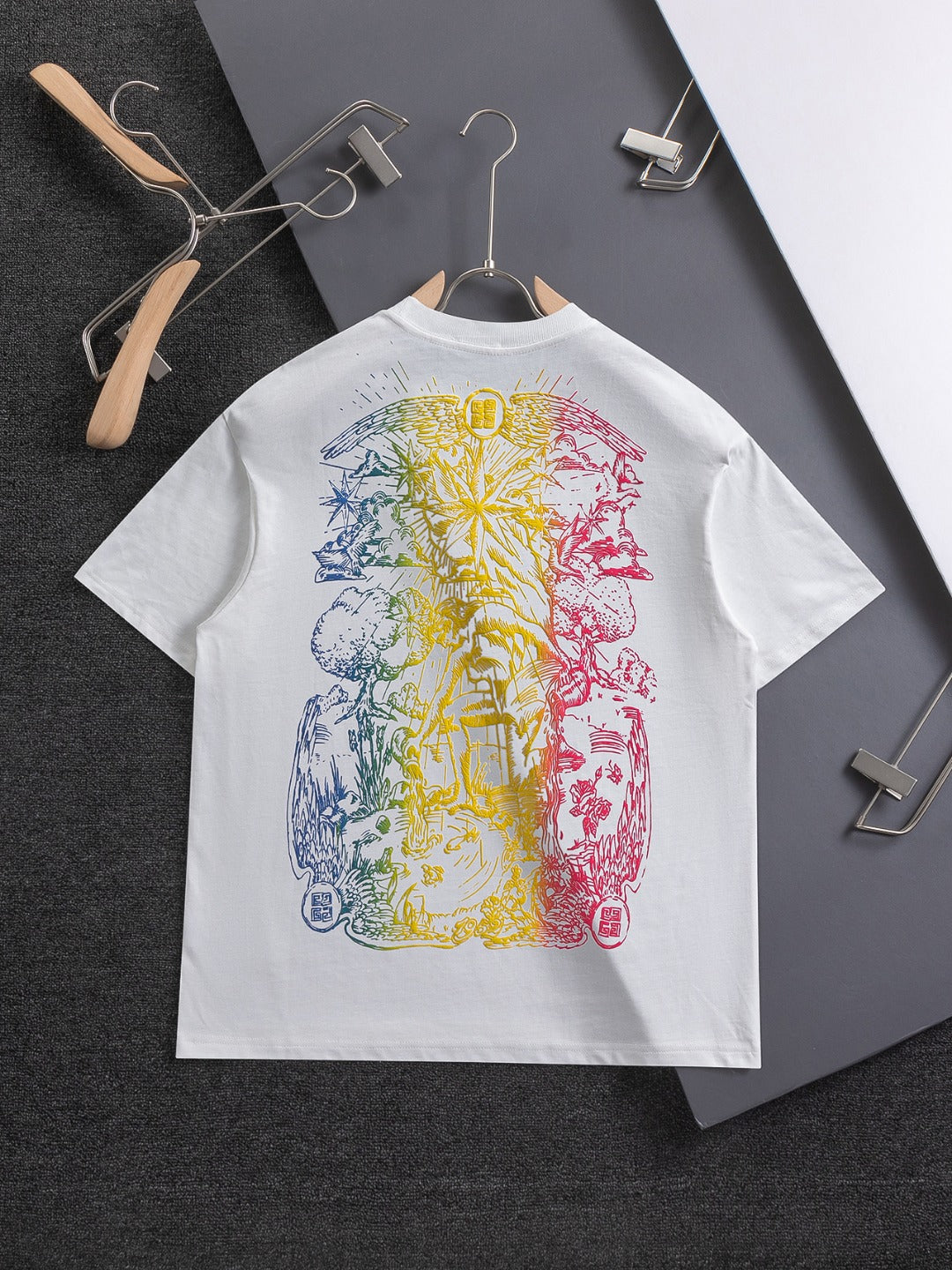 250325 New high quality three color embroidered T-shirt