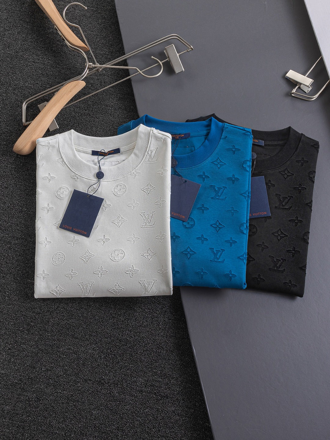 250325 New high quality covered with cut-and-burn monogram T-shirts
