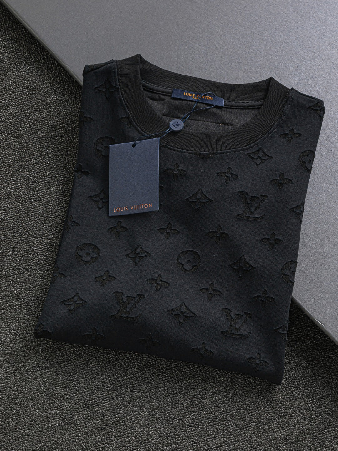 250325 New high quality covered with cut-and-burn monogram T-shirts