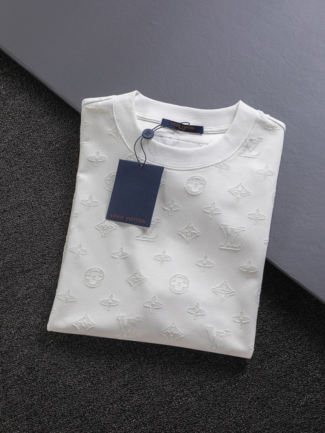 250325 New high quality covered with cut-and-burn monogram T-shirts