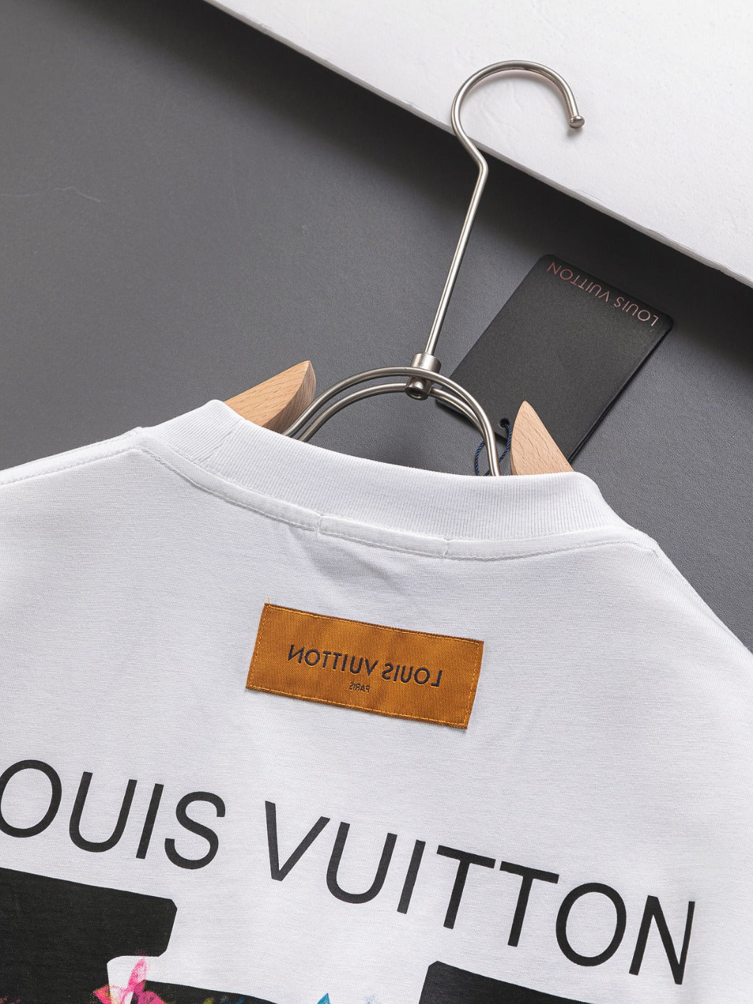 250325 New high quality three color three-dimensional letter embroidery T-shirt