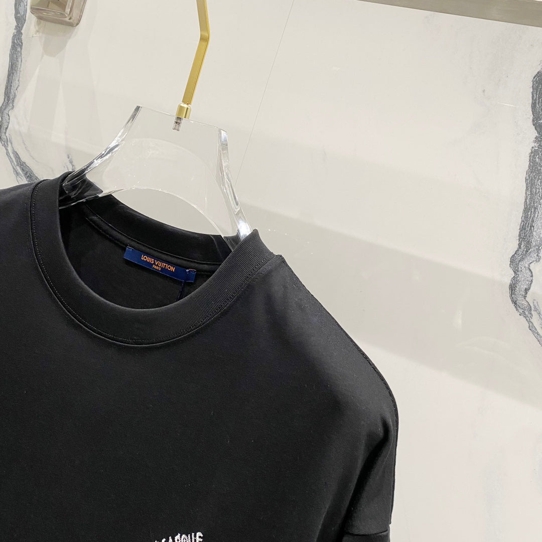 250325 New high quality printed sleeve T-shirt