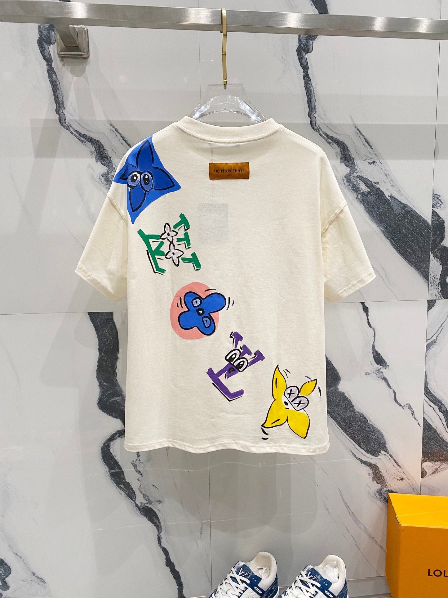 250325 New cross-body design printed T-shirt