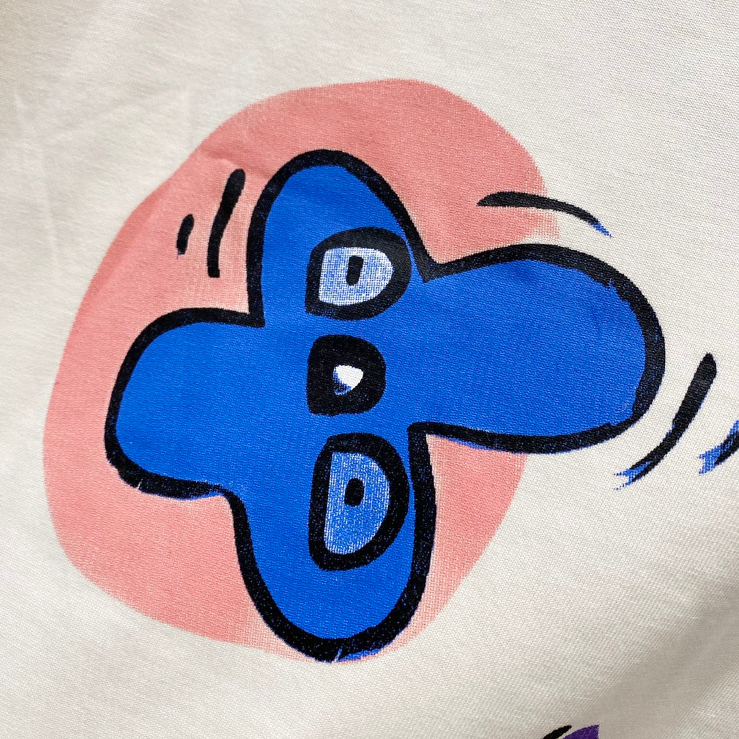 250325 New cross-body design printed T-shirt