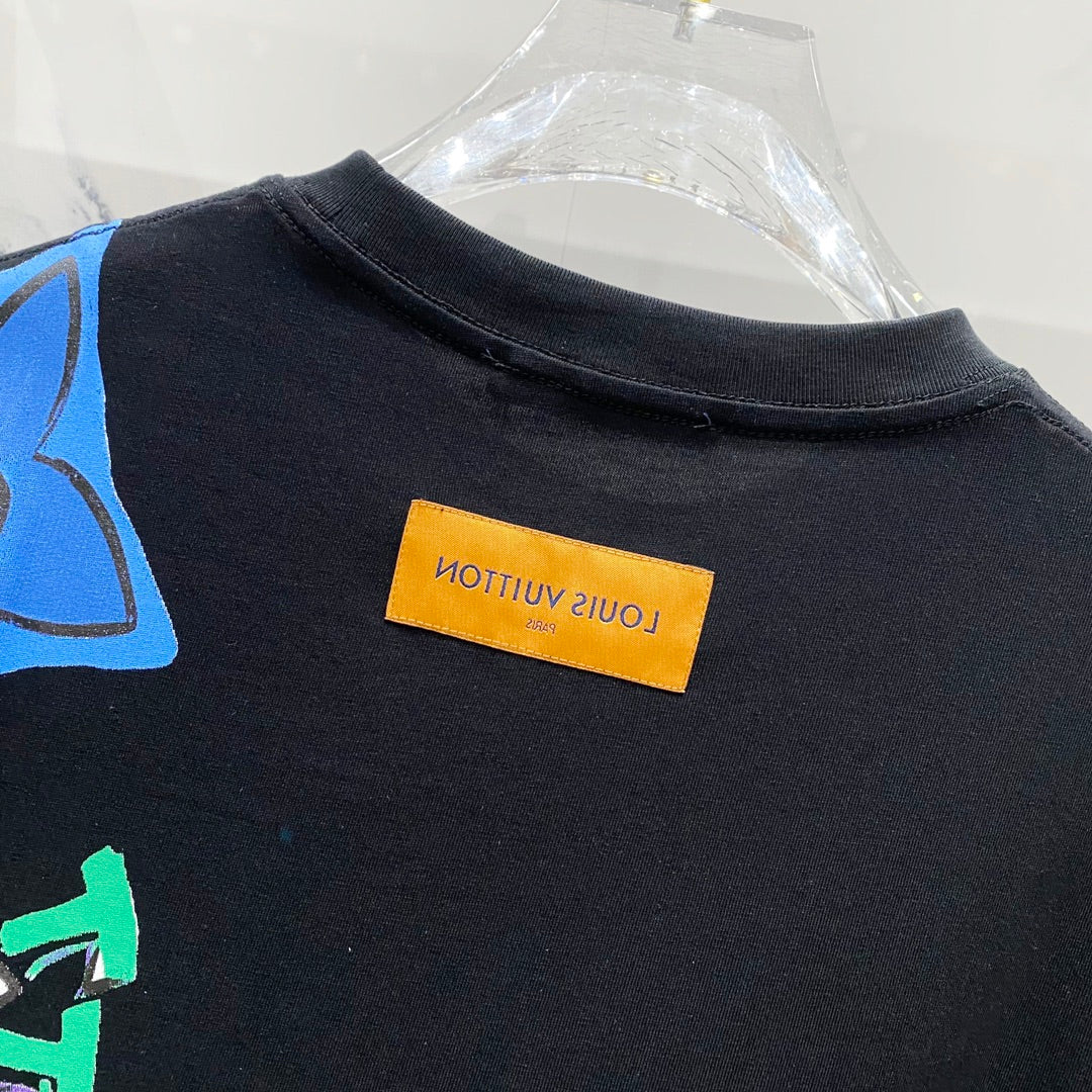 250325 New cross-body design printed T-shirt