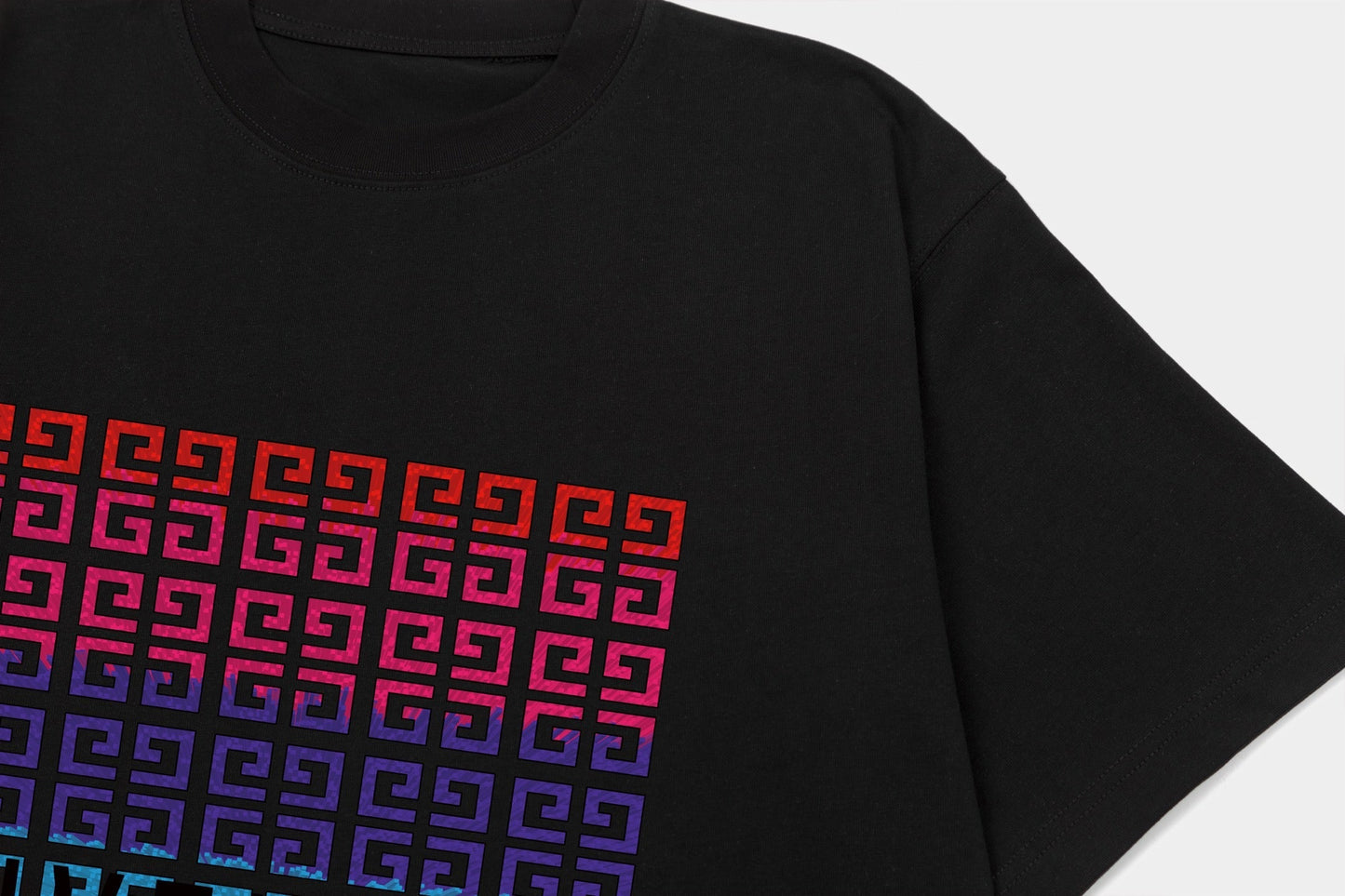 250325 New gradient direct spray monogram print T-shirt