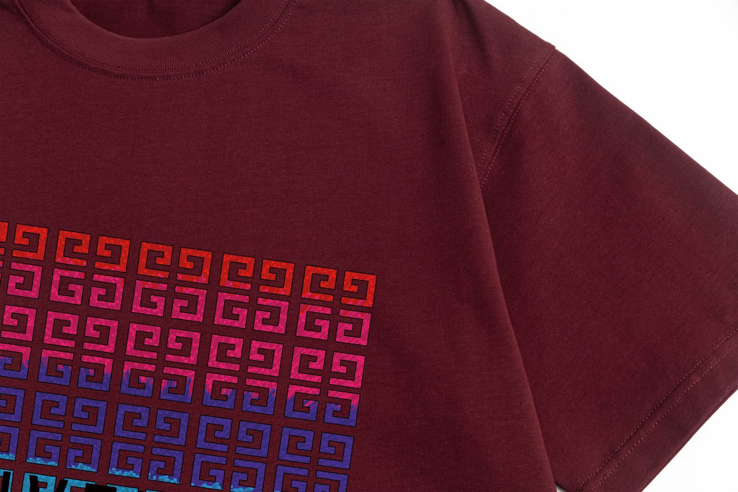 250325  New gradient direct spray monogram print T-shirt