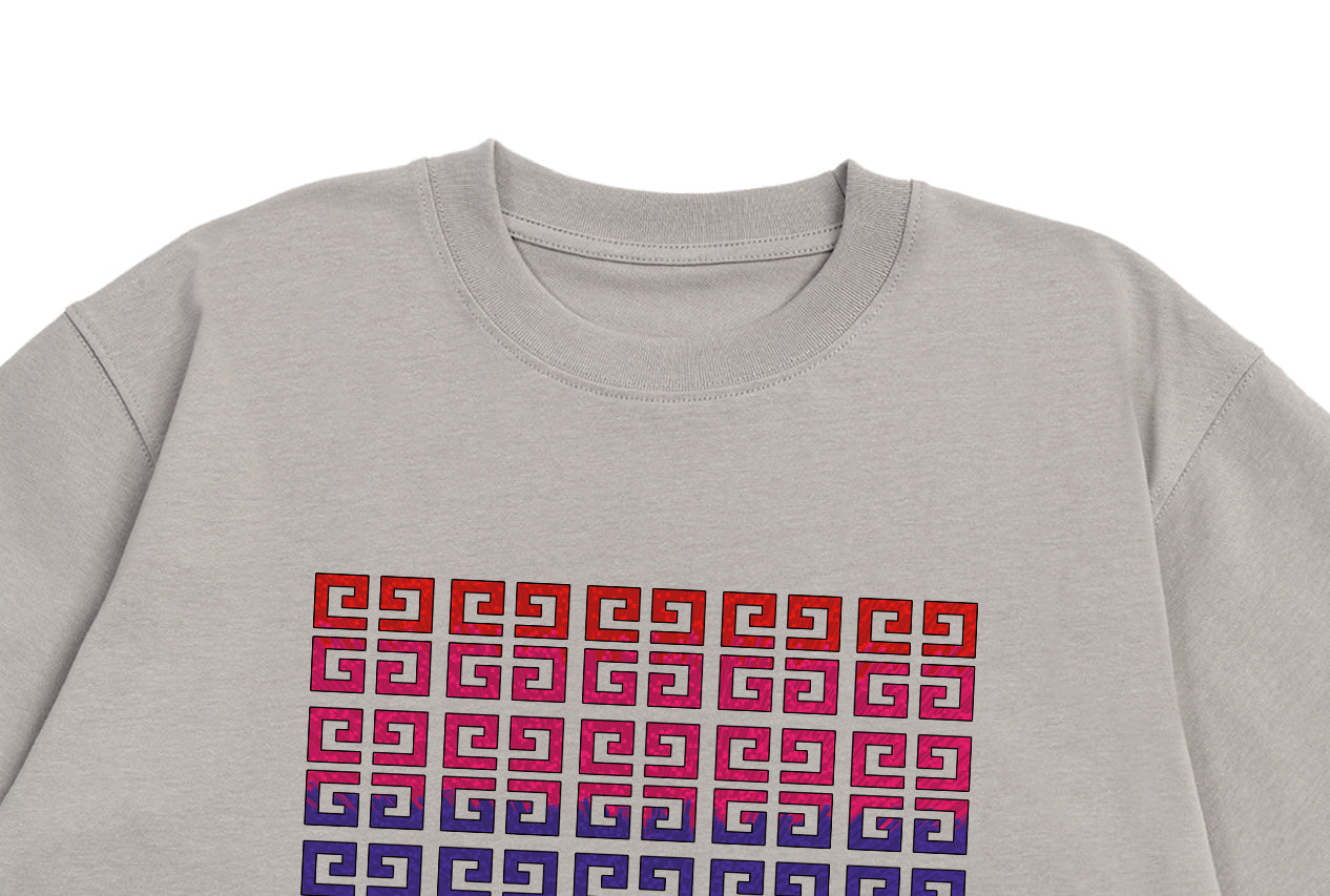 250325 New gradient direct spray monogram print T-shirt