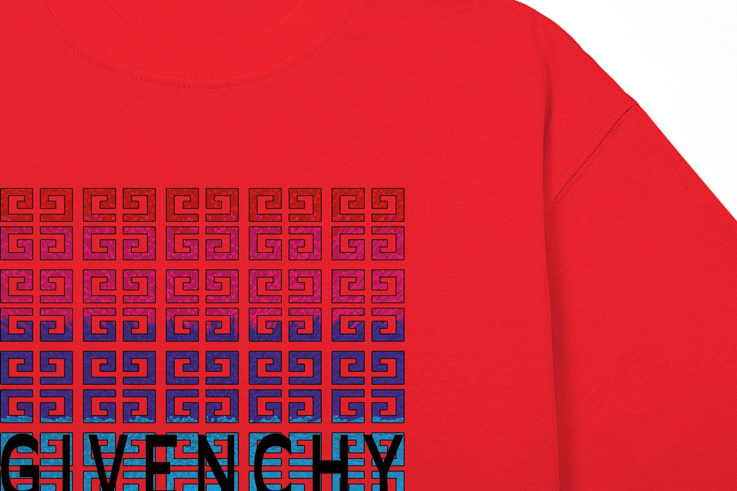 250325 New gradient direct spray monogram print T-shirt