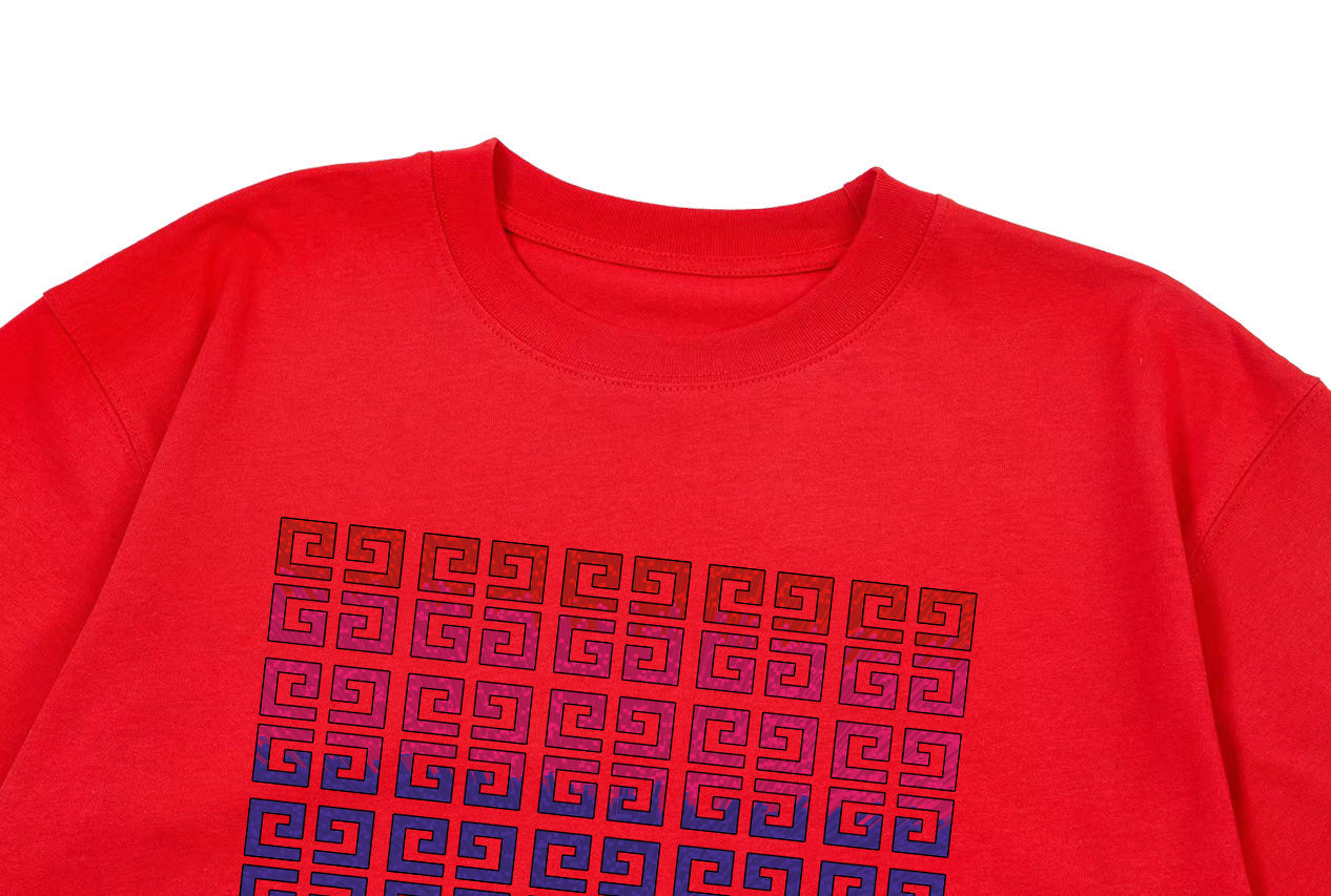 250325 New gradient direct spray monogram print T-shirt