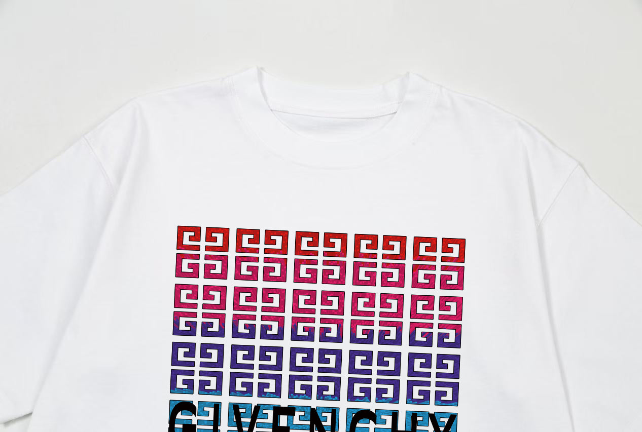 250325 New gradient direct spray monogram print T-shirt