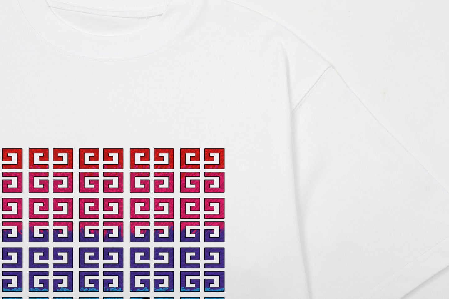250325 New gradient direct spray monogram print T-shirt