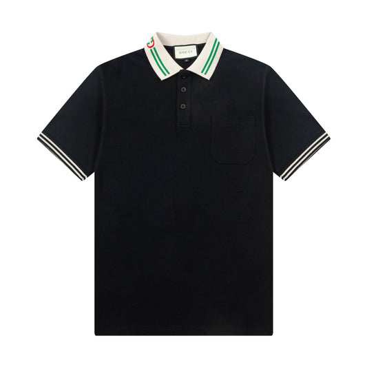 250325  New high quality neckline color POLO shirt