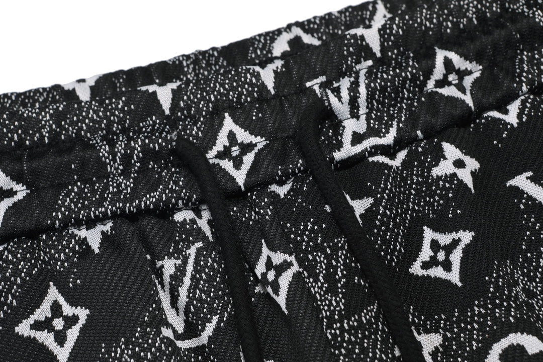 250325 New high fabric jacquard full print shorts