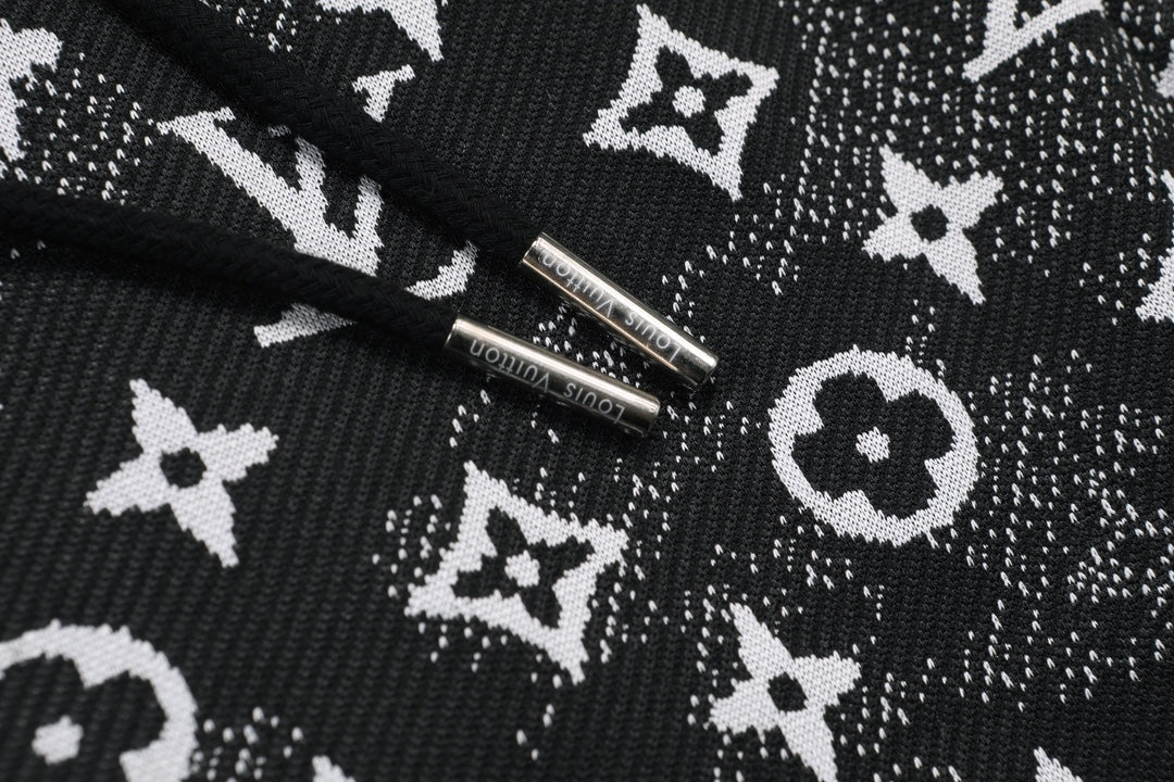250325 New high fabric jacquard full print shorts